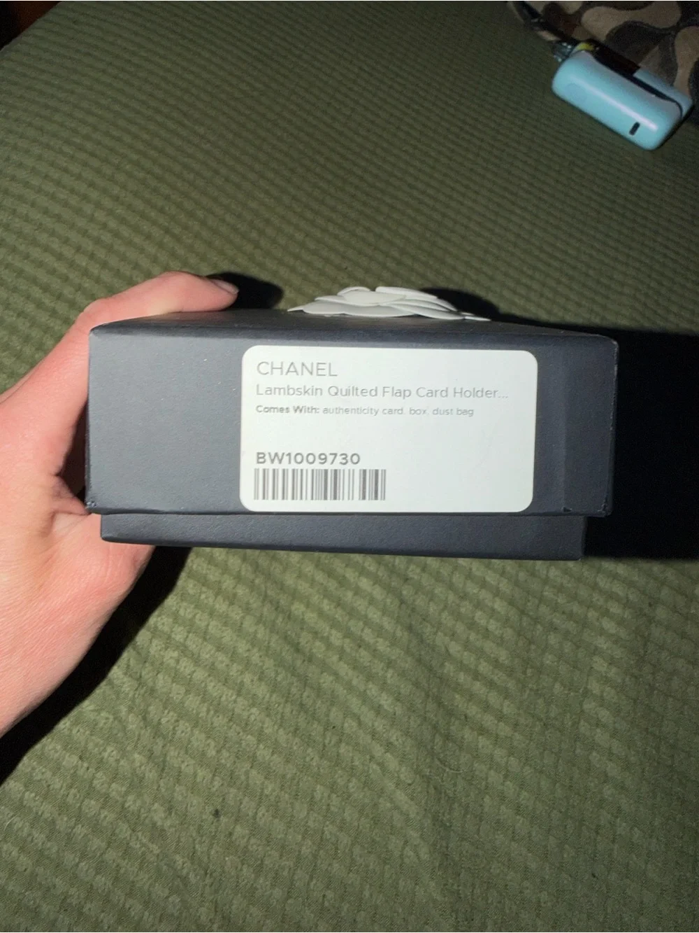 Chanel lambskin coin wallet